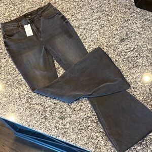 Judy Blue Dark Gray Flare Jeans